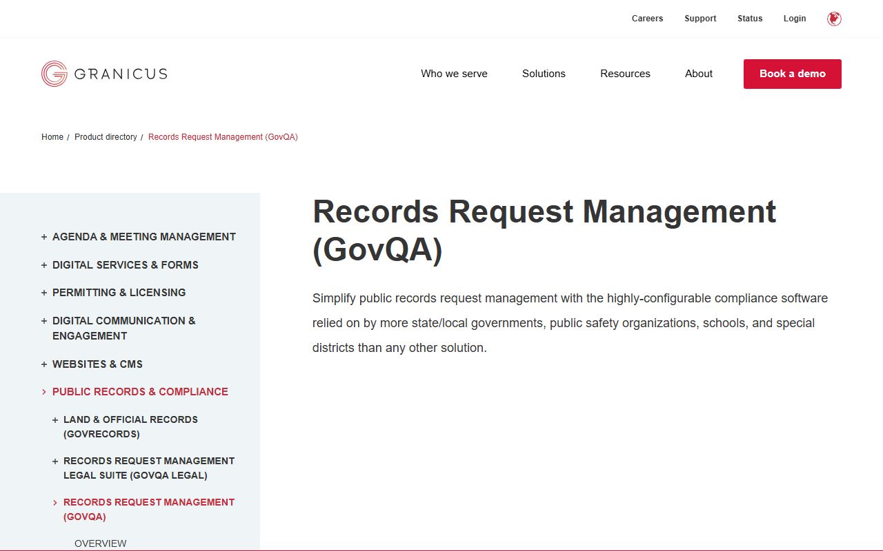 County of Hudson OPRA portal